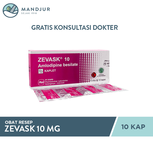 Zevask 10 mg 10 Kaplet - Apotek Mandjur