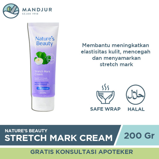 Nature's Beauty Stretch Mark Cream 200 Gr - Apotek Mandjur