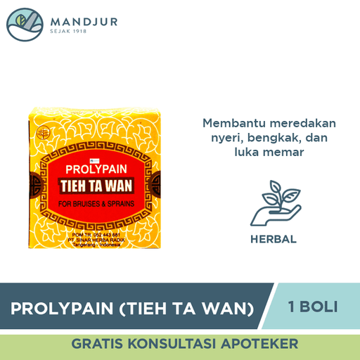 Prolypain (Tieh Ta Wan) - 1 Box Kecil - Apotek Mandjur