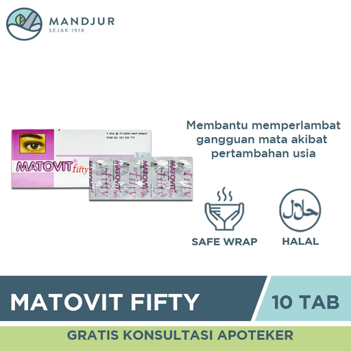 Matovit Fifty 10 Tablet - Apotek Mandjur
