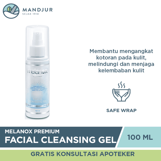 Melanox Premium Facial Cleansing Gel 100 Ml - Apotek Mandjur