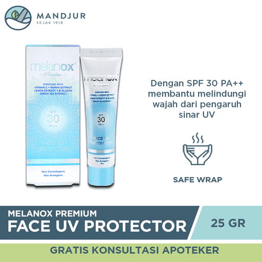 Melanox Premium Face UV Protector SPF 30 PA++ 25 Gr - Apotek Mandjur