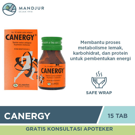 Canergy 15 Tablet - Apotek Mandjur