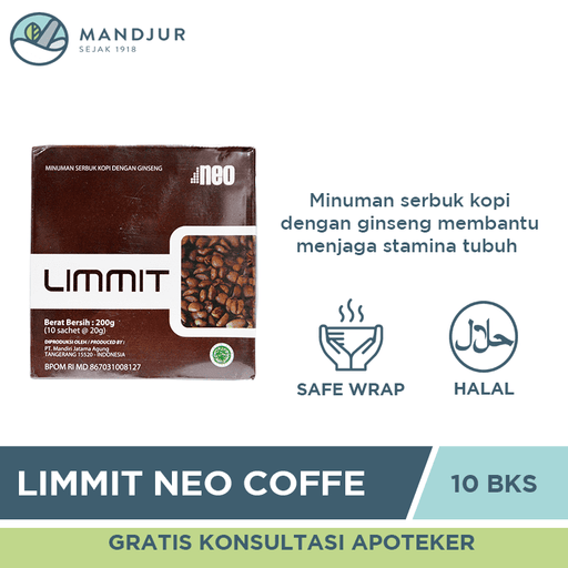 Limmit Neo Coffee Premium Box 10 Sachet - Apotek Mandjur