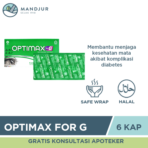 Optimax For G 6 Kapsul - Apotek Mandjur