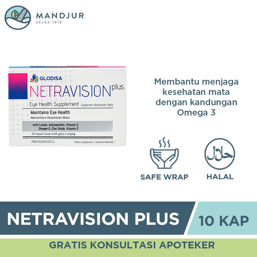 Netravision Plus 10 Kapsul - Apotek Mandjur