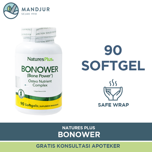 Natures Plus Bonower (Bone Power) 90 Softgel - Apotek Mandjur