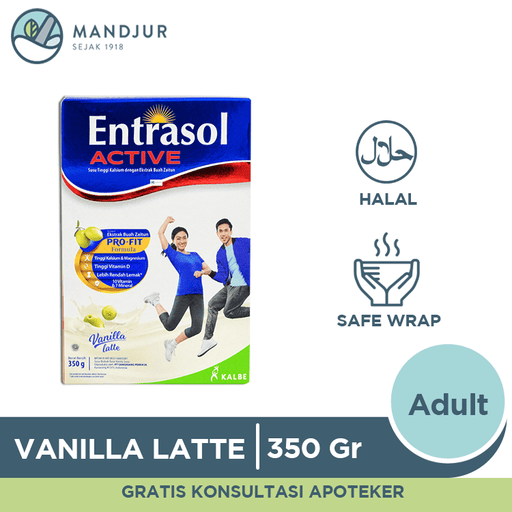 Entrasol Active Vanilla Latte 350 Gram - Apotek Mandjur