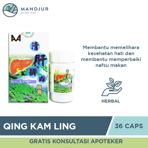 Qing Kam Ling (Liver Cleanse Capsule) - Apotek Mandjur