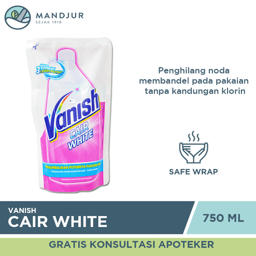 Vanish Cair White Pouch 750 ML - Apotek Mandjur