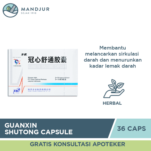 Guanxin Shutong Capsule - Apotek Mandjur