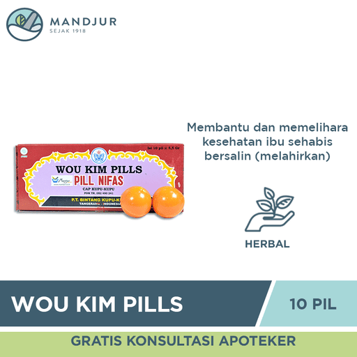 Wou Kim Pills - Dus Besar Isi 10 Pil - Apotek Mandjur