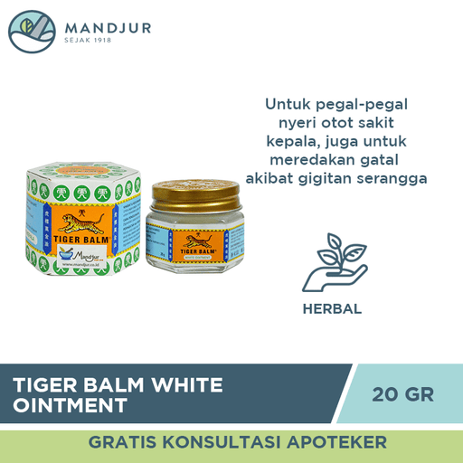Tiger Balm White Ointment - Apotek Mandjur