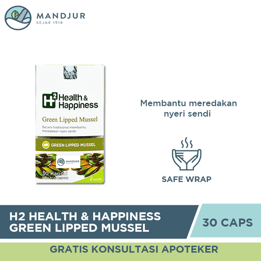 H2 Health & Happiness Green Lipped Mussel - Apotek Mandjur