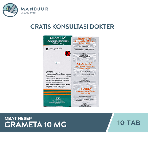 Grameta 10 mg 10 Tablet - Apotek Mandjur