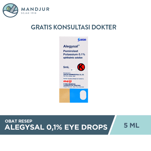 Alegysal 0.1% Eye Drops 5 ml - Apotek Mandjur