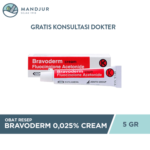 Bravoderm 0.025% Cream 5 g - Apotek Mandjur