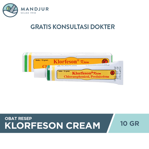 Klorfeson Cream 10 g - Apotek Mandjur