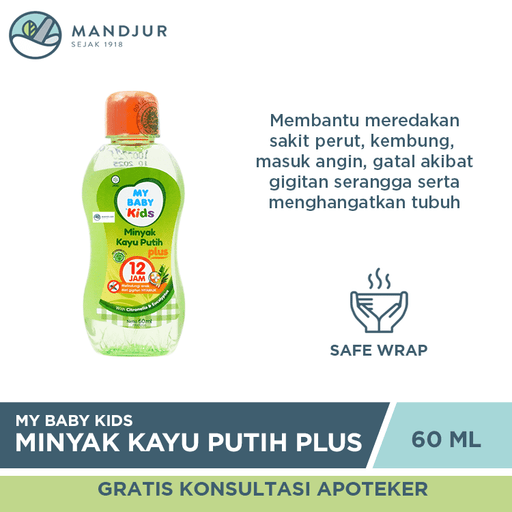My Baby Kids Minyak Kayu Putih Plus 60 mL - Apotek Mandjur