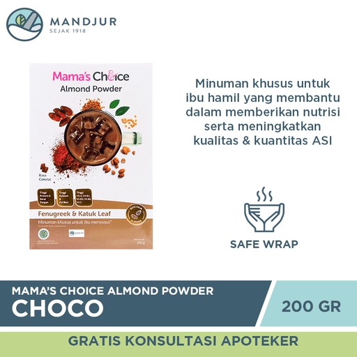 Mama's Choice Almond Powder Choco - Apotek Mandjur