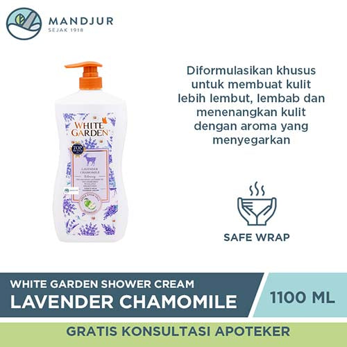 White Garden Shower Cream 1100 ml Lavender Chamomile - Apotek Mandjur