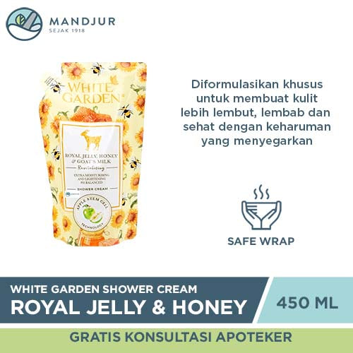 White Garden Shower Cream 450 ml Royal Jelly & Honey - Apotek Mandjur