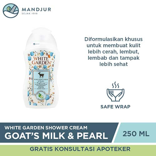 White Garden Shower Cream 250 ml Pure Goat's Milk & Pearl
