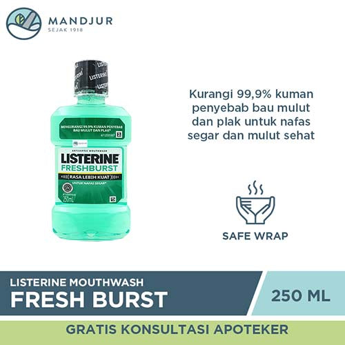 Listerine Fresh Burst Mouthwash 250 mL