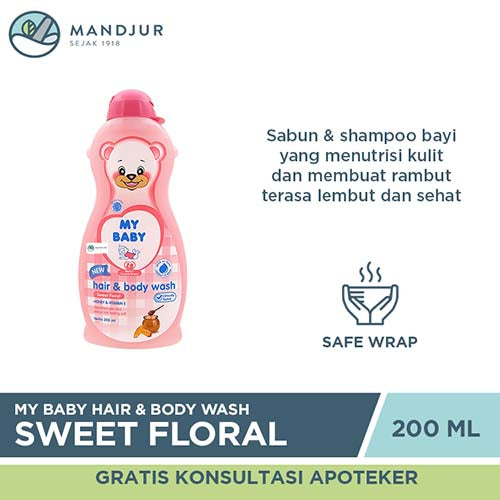 My Baby Hair & Body Wash Sweet Floral 200 mL