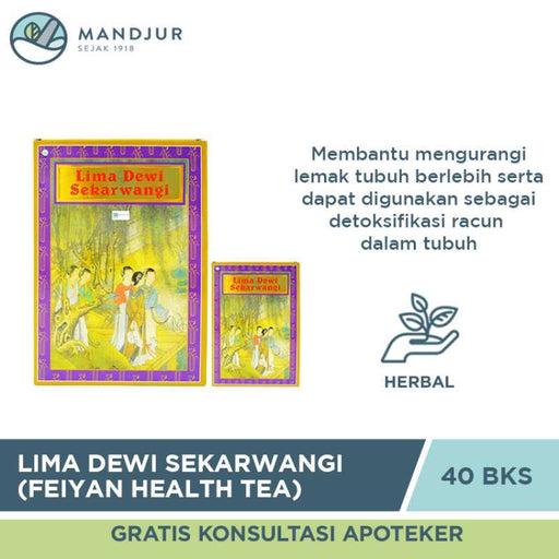 Lima Dewi Sekarwangi (Feiyan Health Tea / Fat Yan Tea) - Apotek Mandjur