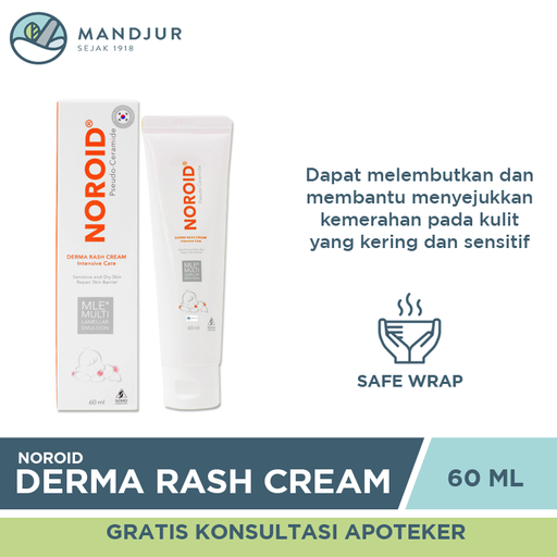 Noroid Derma Rash Cream 60 mL - Apotek Mandjur