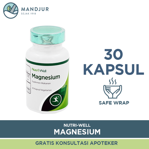 Nutriwell Magnesium 30 Kapsul - Apotek Mandjur