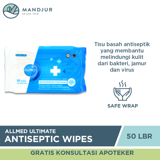 Allmed Ultimate Antiseptic Wipes - Apotek Mandjur