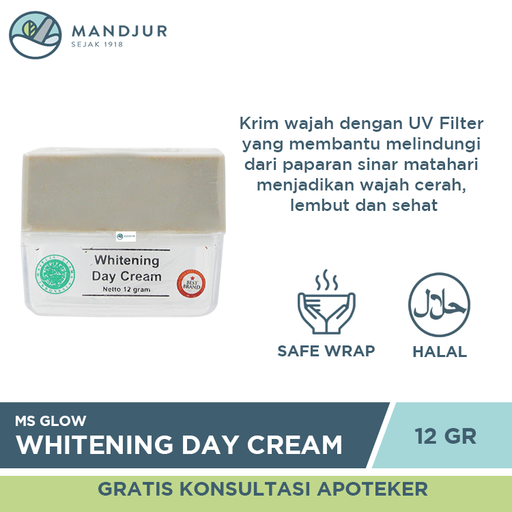 Ms Glow Whitening Day Cream 12 Gr - Apotek Mandjur