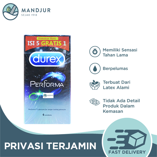 Kondom Durex Performa - Isi 6 - Apotek Mandjur