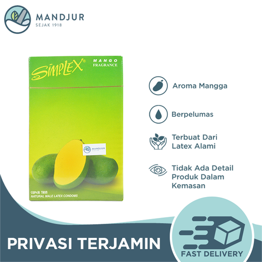Kondom Simplex Mango Fragrance Isi 12 - Apotek Mandjur