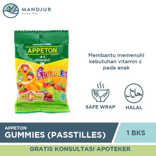 Appeton Gummies (Passtilles) Sachet - Apotek Mandjur