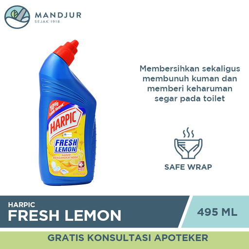 Harpic Fresh Lemon 495 ML - Apotek Mandjur
