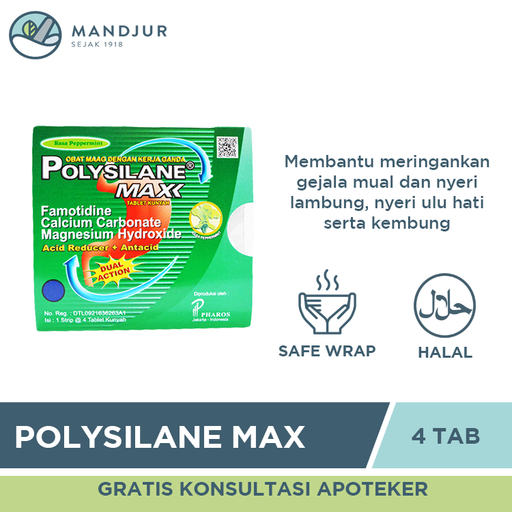 Polysilane Max Peppermint Tablet - Apotek Mandjur