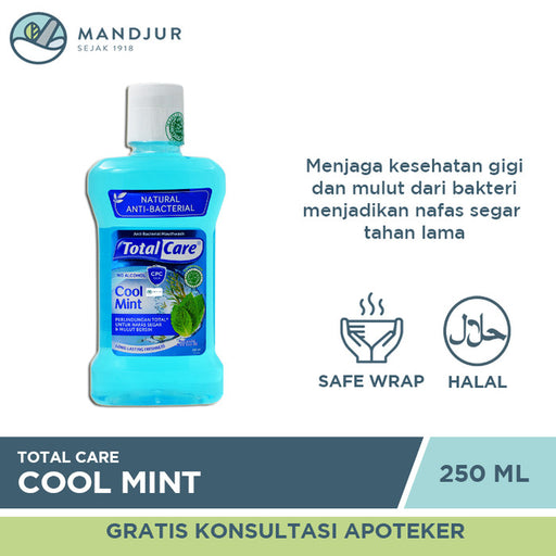 Total Care Mouthwash Cool Mint 250 mL - Apotek Mandjur