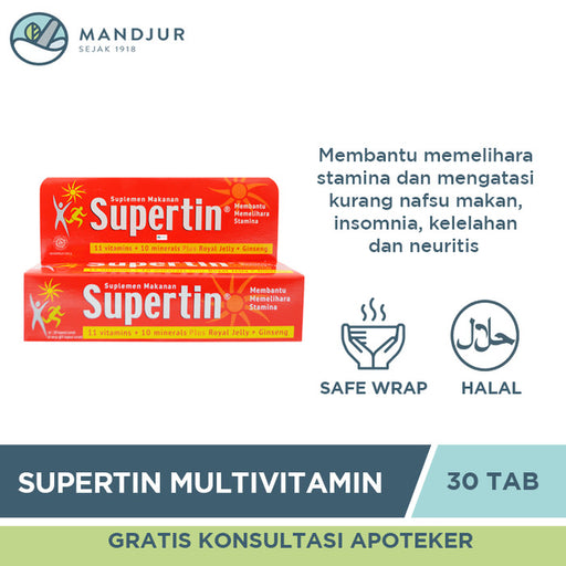 Supertin Multivitamin 30 Tablet - Apotek Mandjur