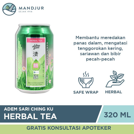 Adem Sari Ching Ku Herbal Tea 320 ML - Apotek Mandjur