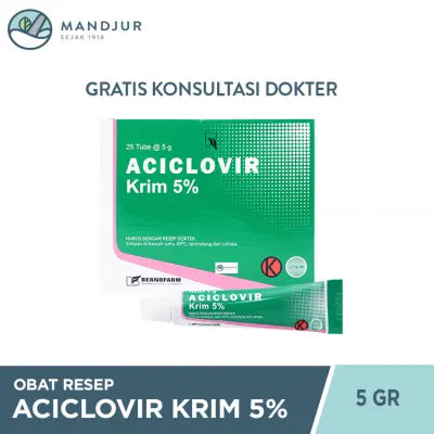 Aciclovir Bernofarm 5% Cream 5 Gr