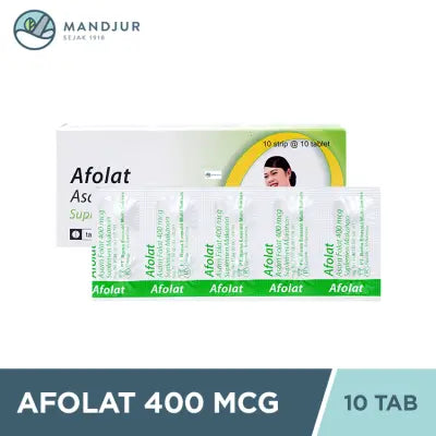 Afolat 400 mcg 10 Tablet