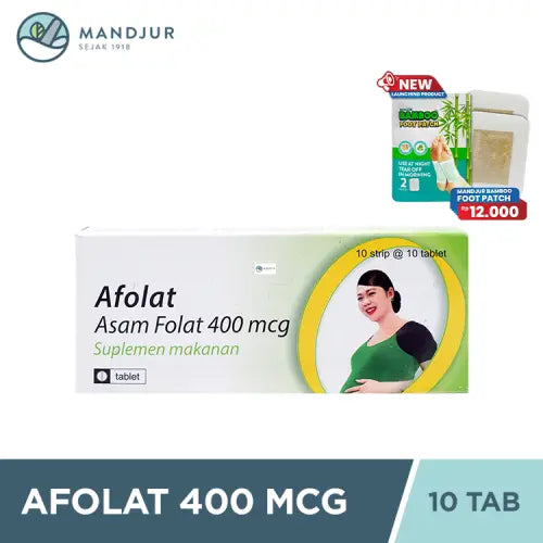 Afolat 400 mcg 10 Tablet