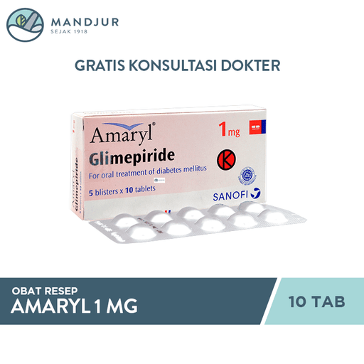 Amaryl 1 Mg 10 Tablet - Apotek Mandjur