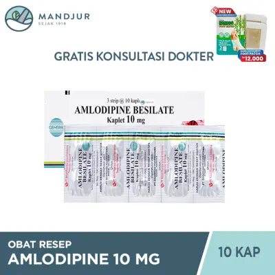 Amlodipine 10 Mg Strip 10 Tablet