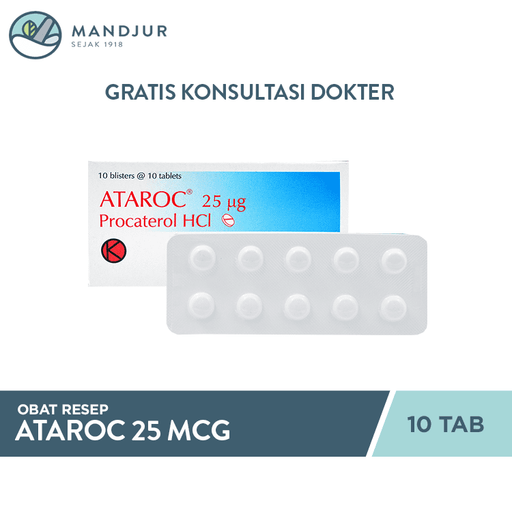 Ataroc 25 mcg 10 Tablet - Apotek Mandjur