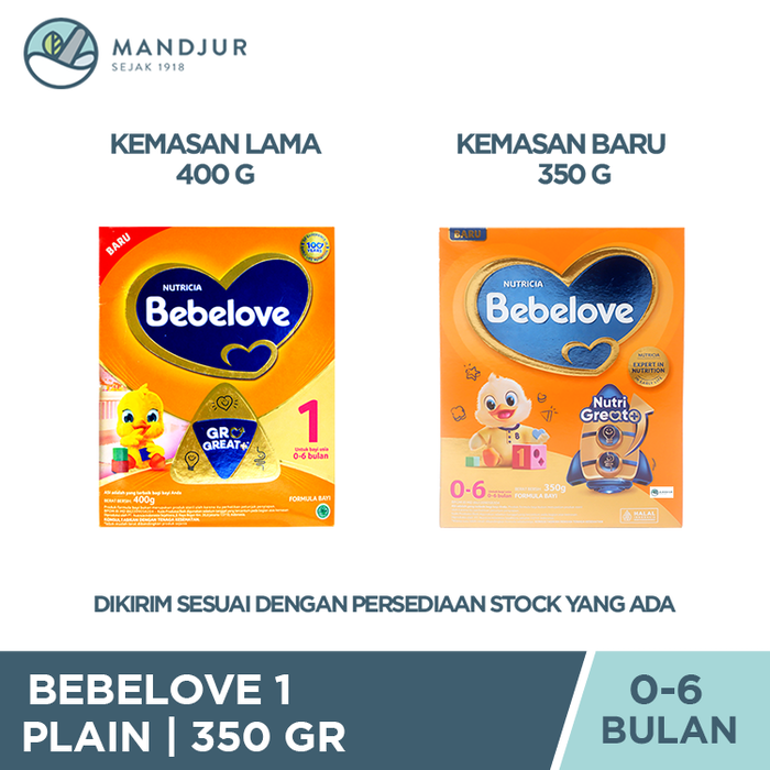 Bebelove 1 (0 - 6 Bulan) Formula Bayi Bubuk 350 Gram