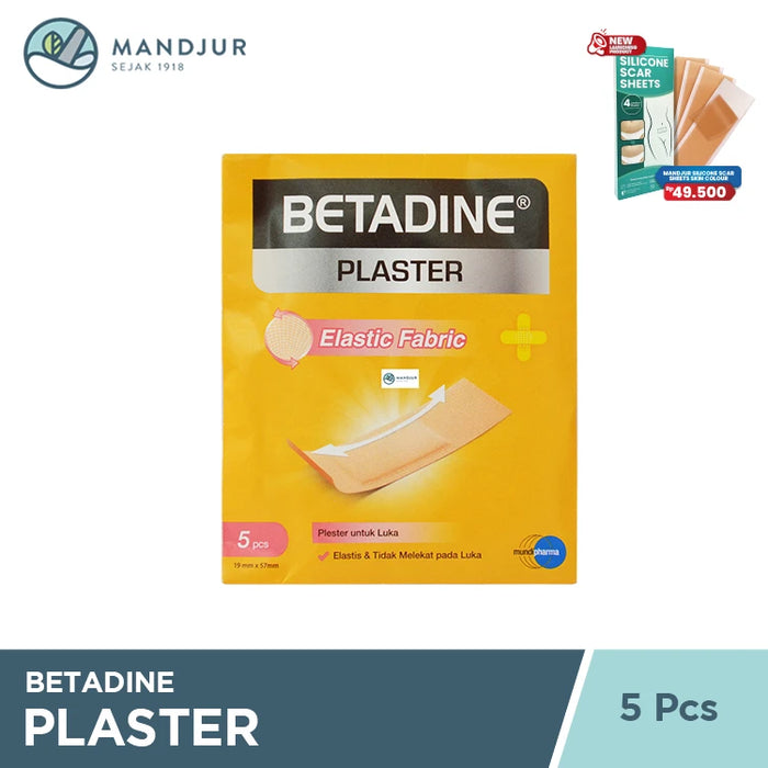 Betadine Plaster Elastic Fabric Isi 5 Pcs